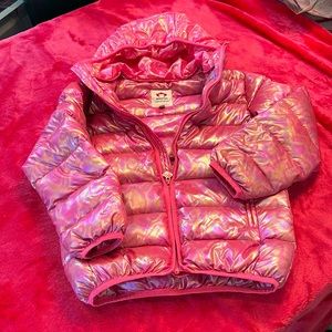 Appaman pink iridescent puffer jacket size 10